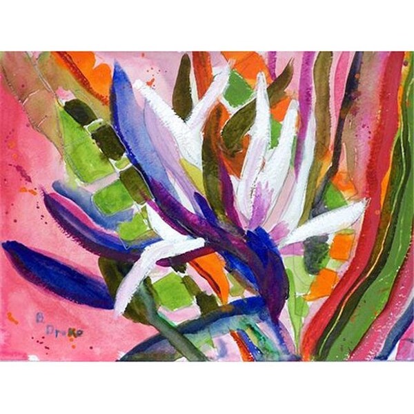 Betsy Drake DM289 Betsys Bird of Paradise Doormat 18 x 26 DM289 - main